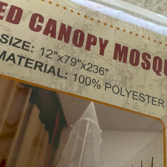 NWT Mosquito Net Twin Size Bed Canopy Funnel Style Indoor Outdoor - Picture 3 of 5